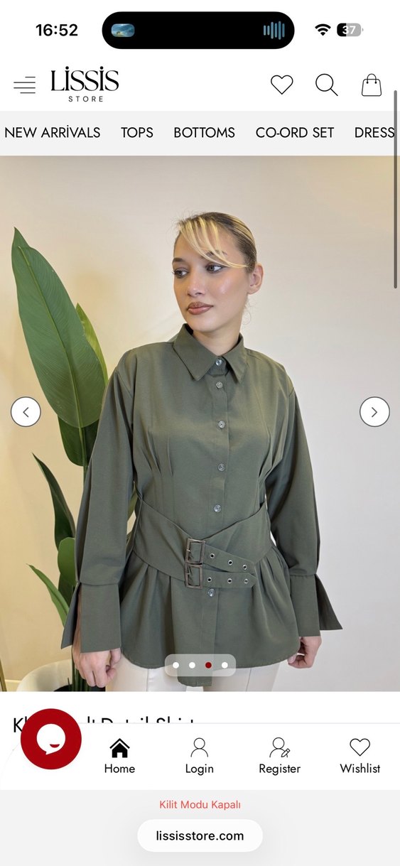 Kemer Detaylı Kadın Gömlek - Görsel 3