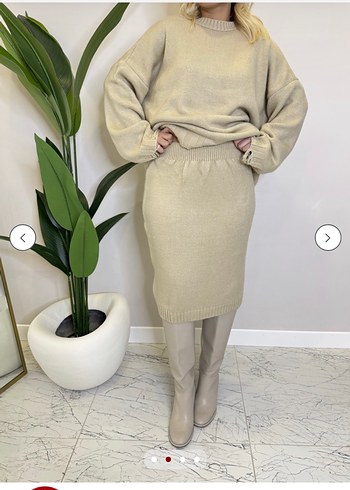 Bej Kazak Etek Triko Takım - Görsel 2