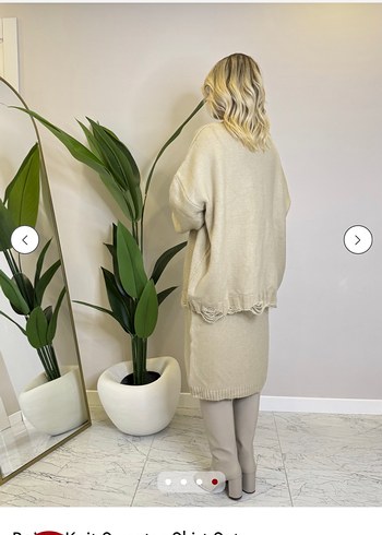 Bej Kazak Etek Triko Takım - Görsel 4