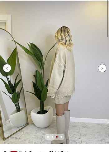 Bej Kazak Etek Triko Takım - Görsel 3