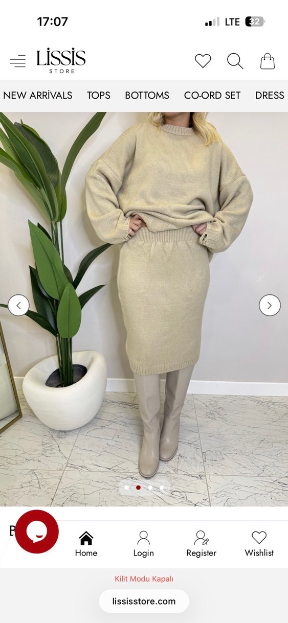 Bej Kazak Etek Triko Takım - Görsel 2