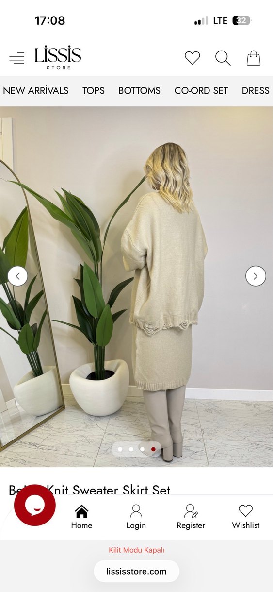 Bej Kazak Etek Triko Takım - Görsel 4