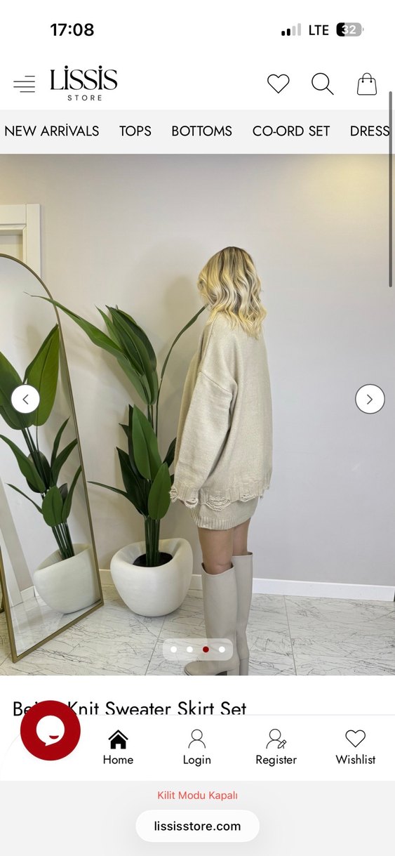 Bej Kazak Etek Triko Takım - Görsel 3