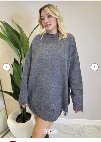 Gri Kazak Etek Takım - Görsel 2