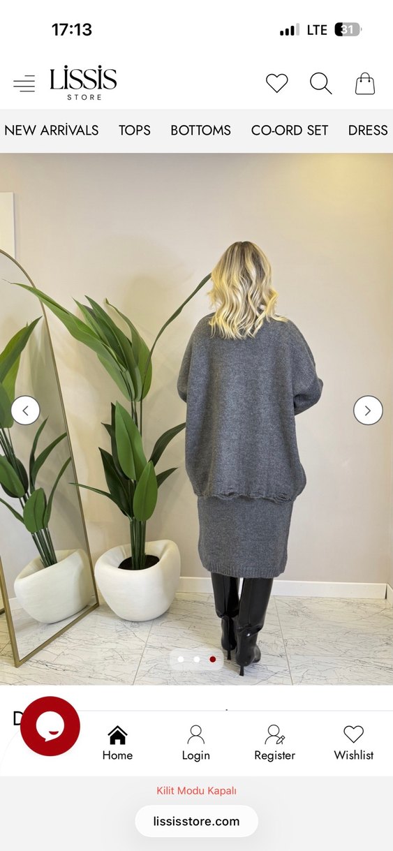 Gri Kazak Etek Takım - Görsel 3