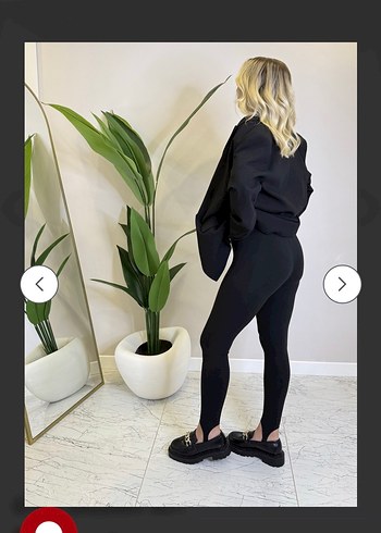 Siyah Kadın Füzo Tayt - Görsel 3