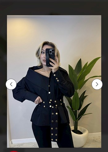 Gold Kemer Detaylı Tasarım Gömlek - Görsel 2