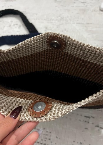 Örgü Bohem Kadın Çanta - Görsel 2