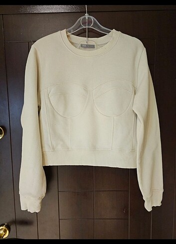 Zara crop sweatshirt 