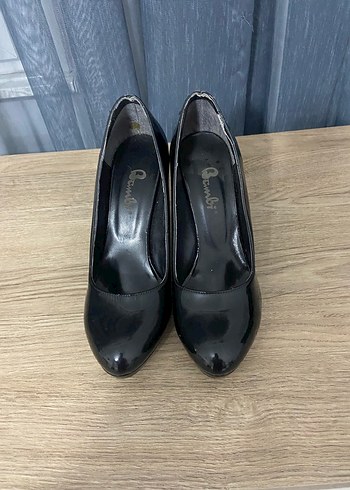 Kadın Siyah Parlak Platform Topuklu Stiletto - Görsel 2