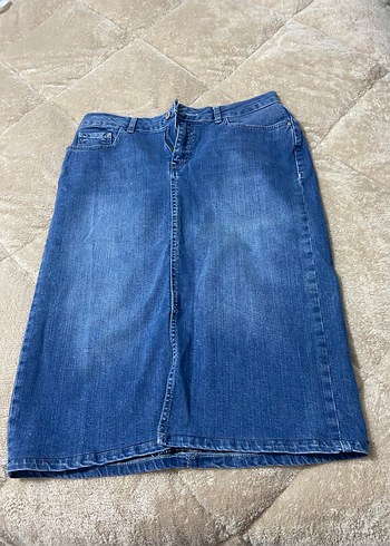 Kadın Mavi Denim Fermuarlı Jean - Görsel 2