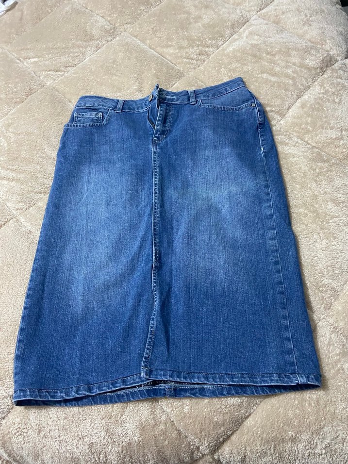 Kadın Mavi Denim Fermuarlı Jean - Görsel 2