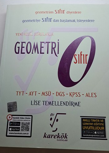 Karekök Yayınları Geometri Sıfır Kitabı