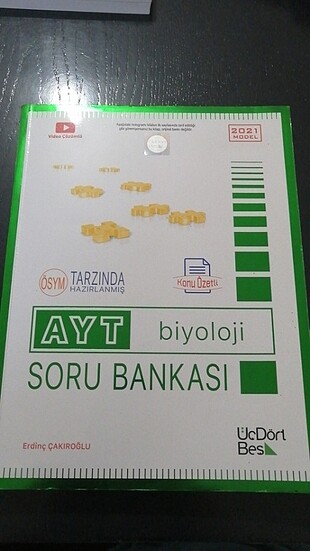 Ayt Biyoloji Soru bankası üçdörtbeş 