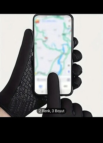 Bisiklet ve Motosiklet Sürüşü için Kış Eldivenleri - Sıcak,su ,R - Görsel 3