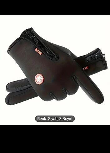 Bisiklet ve Motosiklet Sürüşü için Kış Eldivenleri - Sıcak,su ,R - Görsel 4