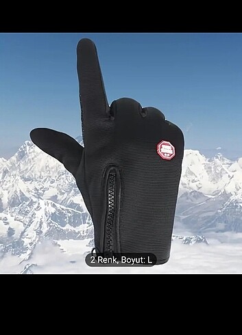 Bisiklet ve Motosiklet Sürüşü için Kış Eldivenleri - Sıcak,su ,R - Görsel 5