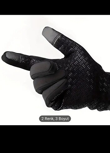 Bisiklet ve Motosiklet Sürüşü için Kış Eldivenleri - Sıcak,su ,R - Görsel 6