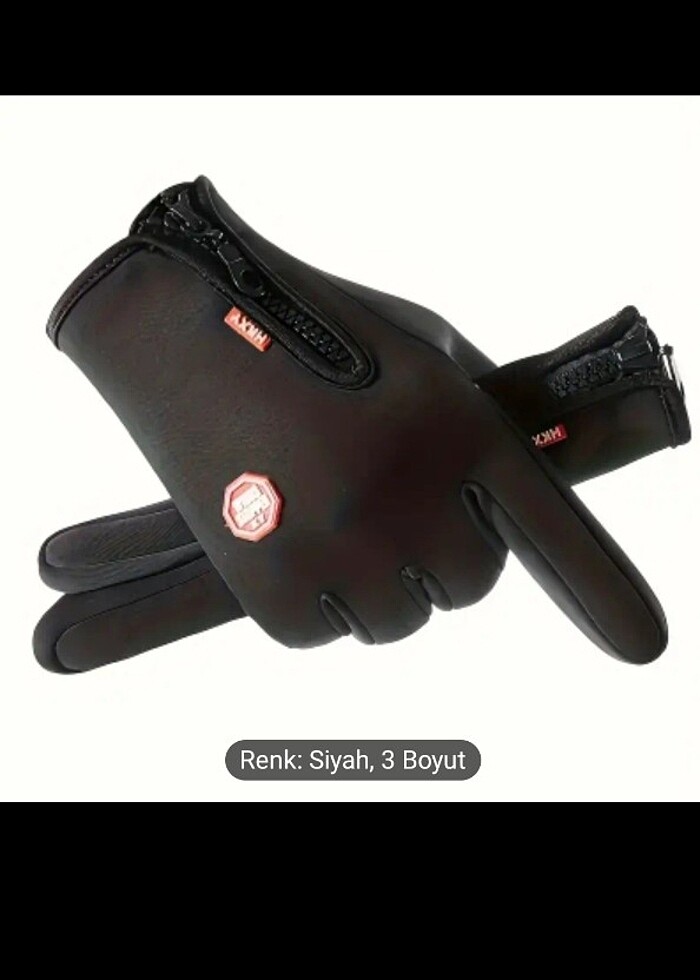 Bisiklet ve Motosiklet Sürüşü için Kış Eldivenleri - Sıcak,su ,R - Görsel 4