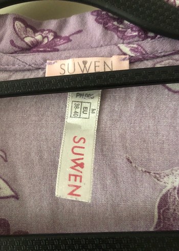 38 Beden Mor Çiçek Desenli Bohem Kadın Pijama Takımı