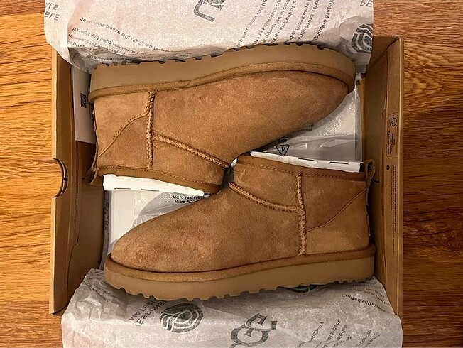 Ugg ultra mini taba rengi orjinal