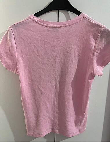 s Beden Baskılı Pembe Tişört