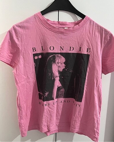 Pembe Baskılı Tişört