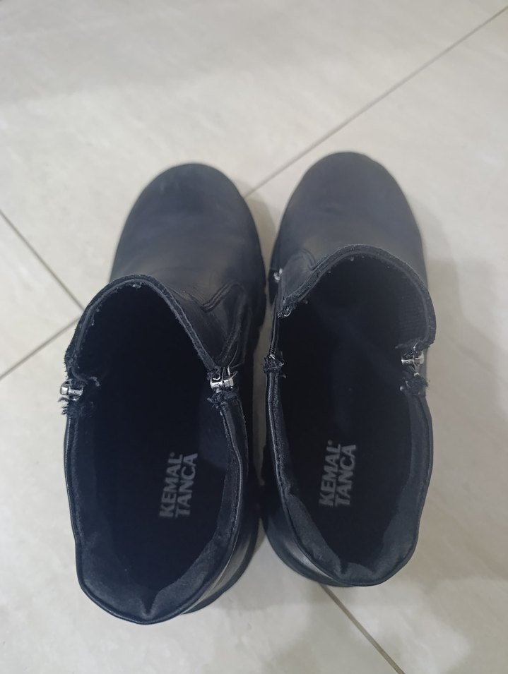 Fermuarlı Siyah Erkek Kauçuk Bot - Görsel 3