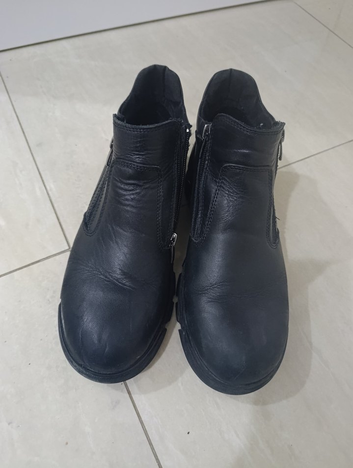 Fermuarlı Siyah Erkek Kauçuk Bot - Görsel 2