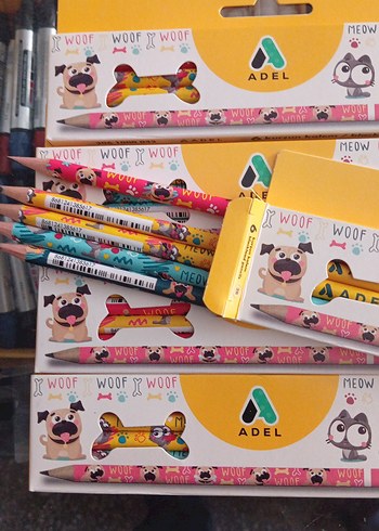 Cat&Dog Siyah Kurşun Kalem 6'lı Set - Görsel 2