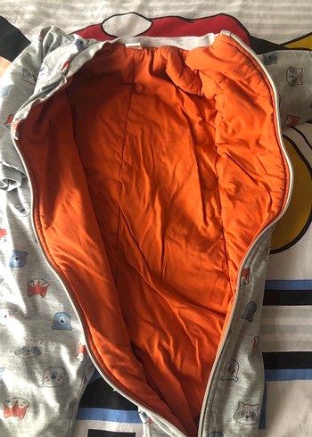 Uzun Kollu, Fermuarlı Gri Bebek Tulum - Görsel 2