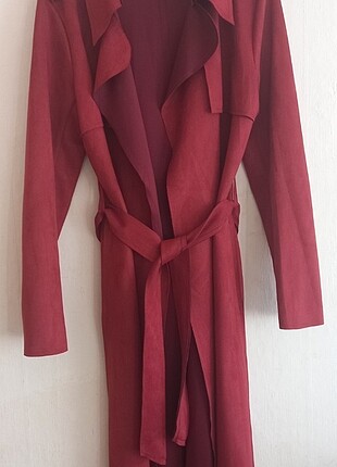 38 beden bordo trençkot 