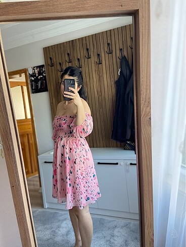 38 Beden pembe elbise