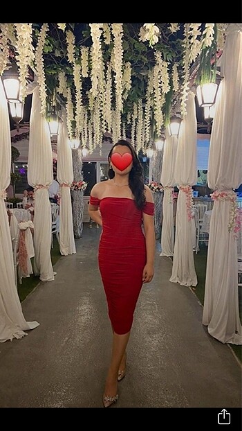 s Beden kırmızı Renk Kırmızı drapeli elbise