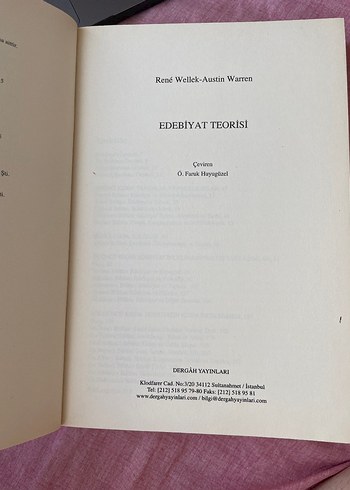 Beden Edebiyat Teorisi - René Wellek & Austin Warren