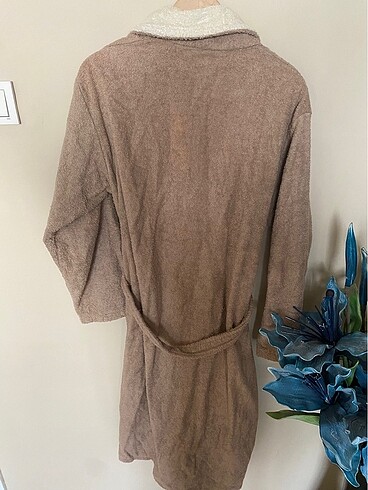 White and Beige Bornoz xl