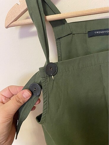 Salopet haki renk - Görsel 4