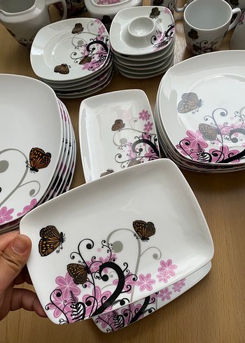 Beden beyaz Renk Kahvaltı takımı 6 kişilik set