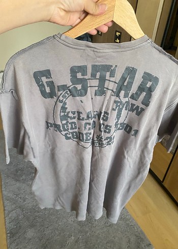 G-star Raw Gri Bisiklet Yaka Tisort