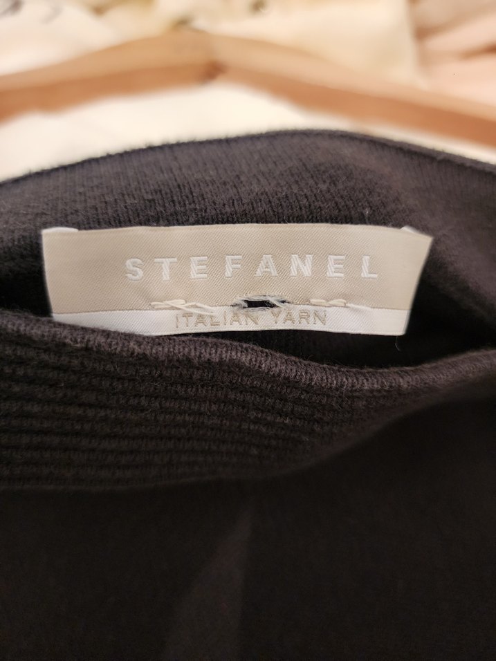 Stefanel Siyah Triko Etek - Görsel 2