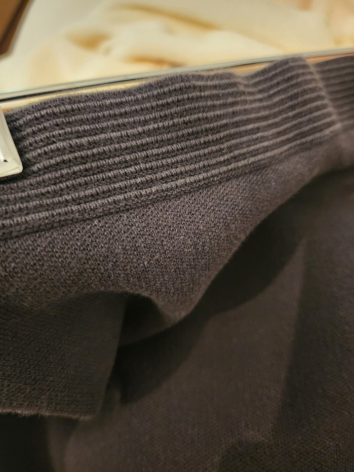 Stefanel Siyah Triko Etek - Görsel 4