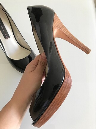 Steve Madden Siyah Rugan Stiletto - Görsel 6