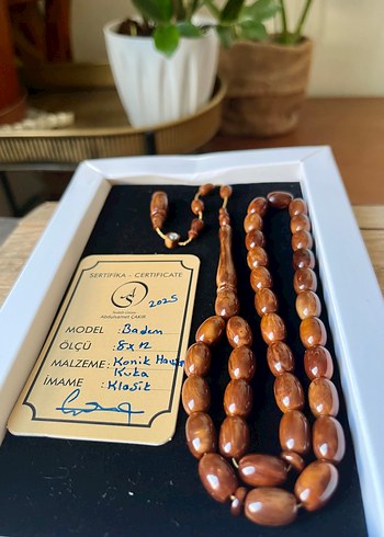 Koyu Kahverengi Vintage Erkek Tesbih
