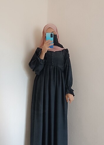universal Beden camel Renk Abaya+Şal Takım