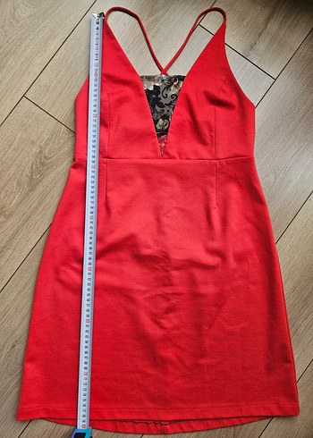 kırmızı penye mini elbise - Görsel 3