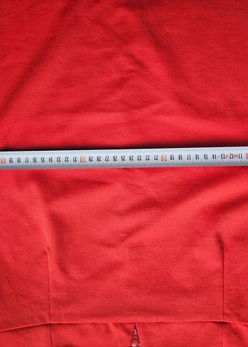 kırmızı penye mini elbise - Görsel 6