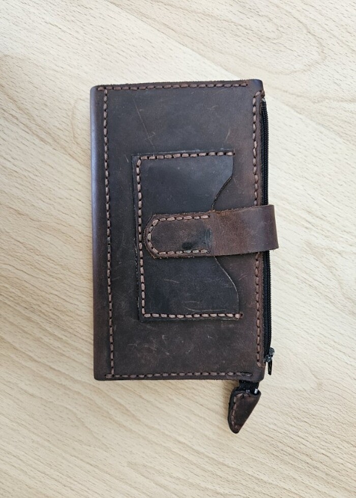 El yapımı Deri cüzdan - Görsel 3