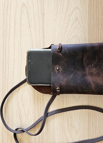 Diğer Telefon için çanta gerçek deri