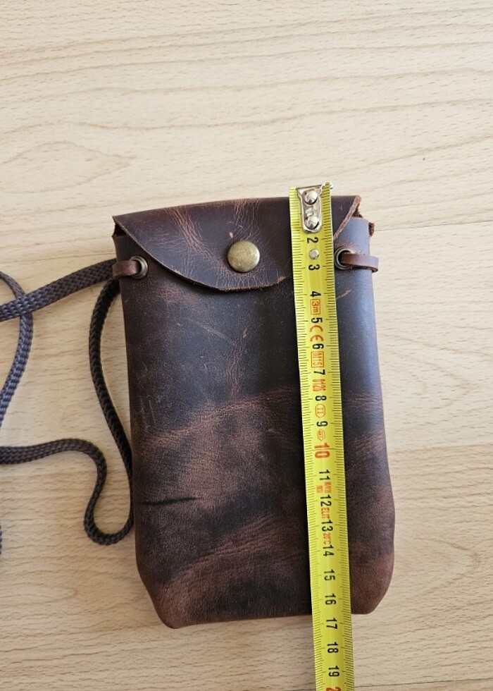 Telefon için çanta gerçek deri - Görsel 4