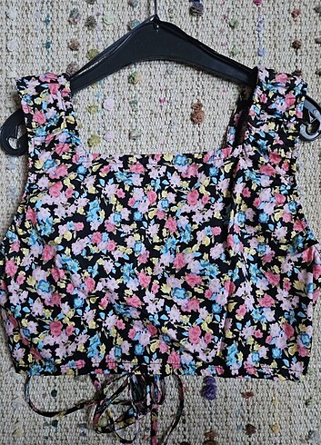 Gina CROP M BEDEN ÇİÇEKLİ